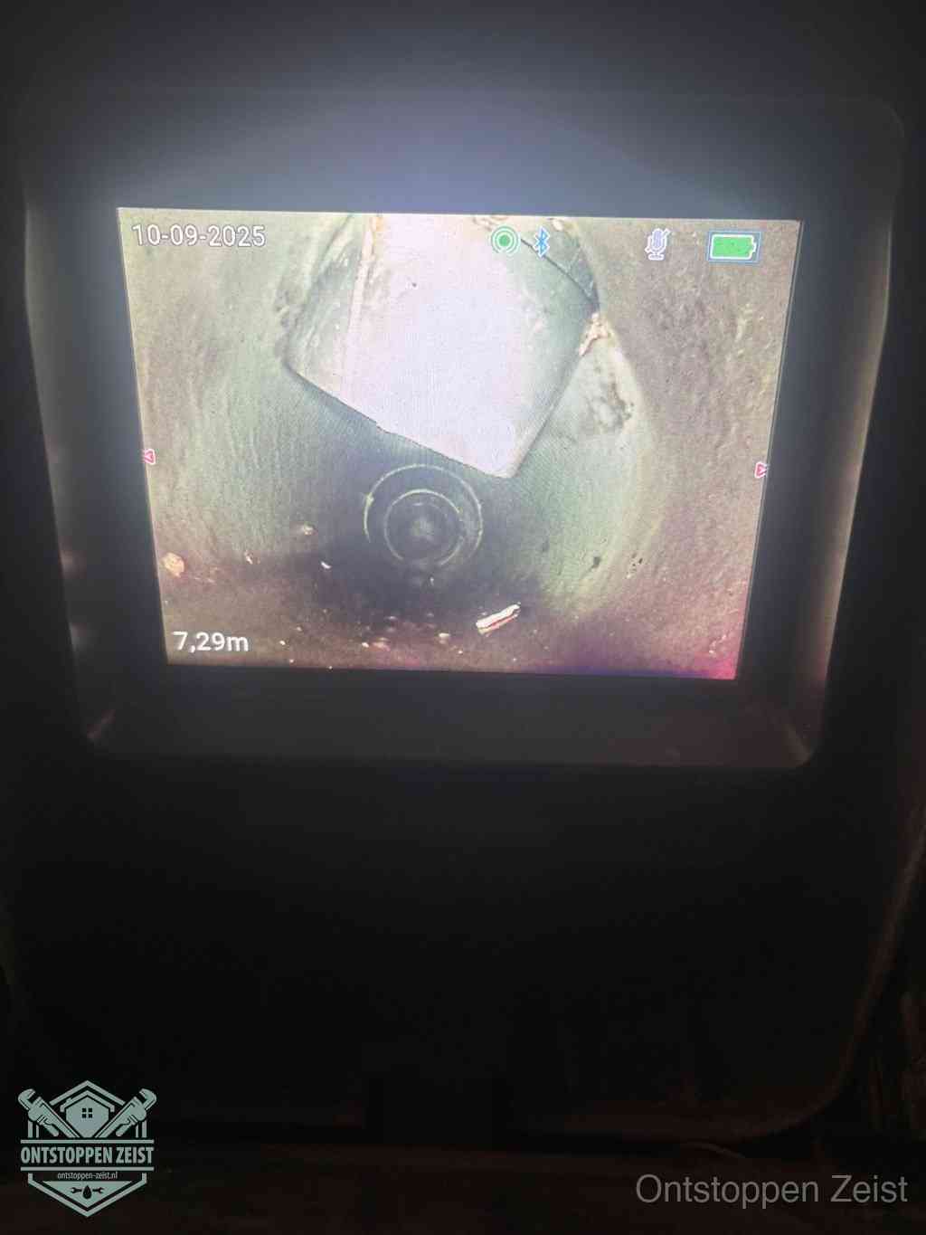 Rioolverzakking camerabeeld in Zeist