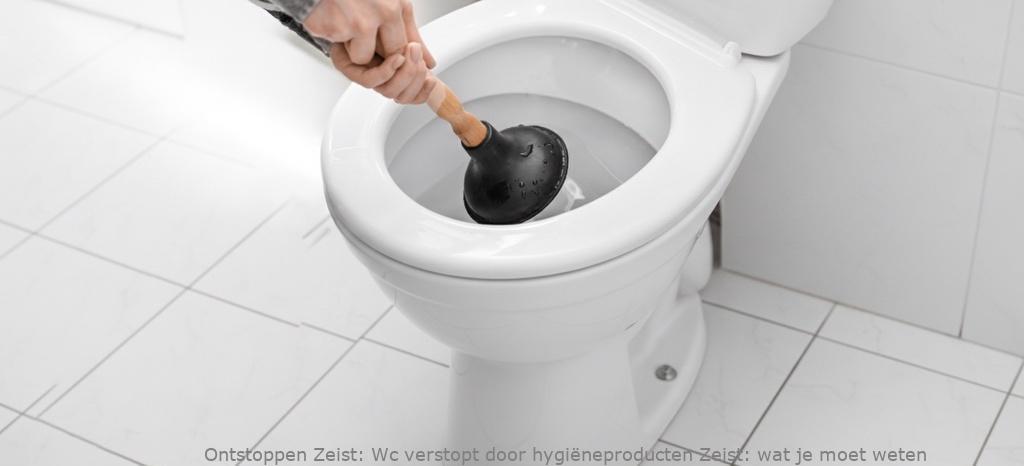Wc verstopt door hygiëneproducten Zeist: wat je moet weten